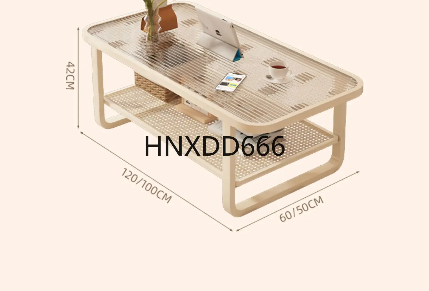 

Small apartment small table simple modern tempered glass coffee table