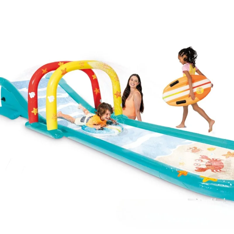 Suitable for 56167 Single High-speed Track Pool Inflatable Children's Slide Park Water Pvc Outdoor Wholesale