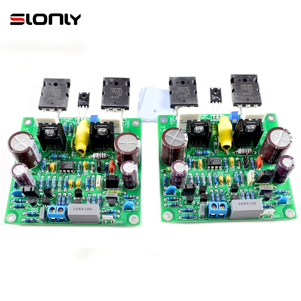 Ljm 2 peças accuphase e210 dc 25v-55v F8-005 150w 8ohm placa amplificadora de potência modificada placa finalizada