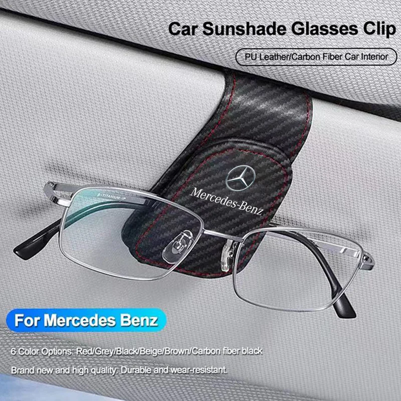 Auto Innen brille Clip Sonnenschutz Aufbewahrung strebe Autozubehör für Mercedes Benz Amg W203 W206 W220 W205 W211 W212 W201 W210