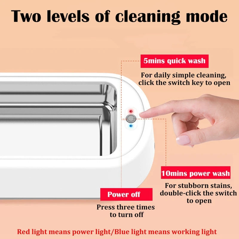بالموجات فوق الصوتية والمجوهرات الأنظف المهنية آلة تنظيف النظارات بالموجات فوق الصوتية مع وظيفة الموقت