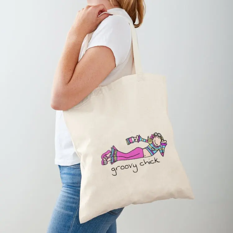 Copy of Exclusive Groovy Chick Tote Bag Fabric bag great bag Lady custom bags