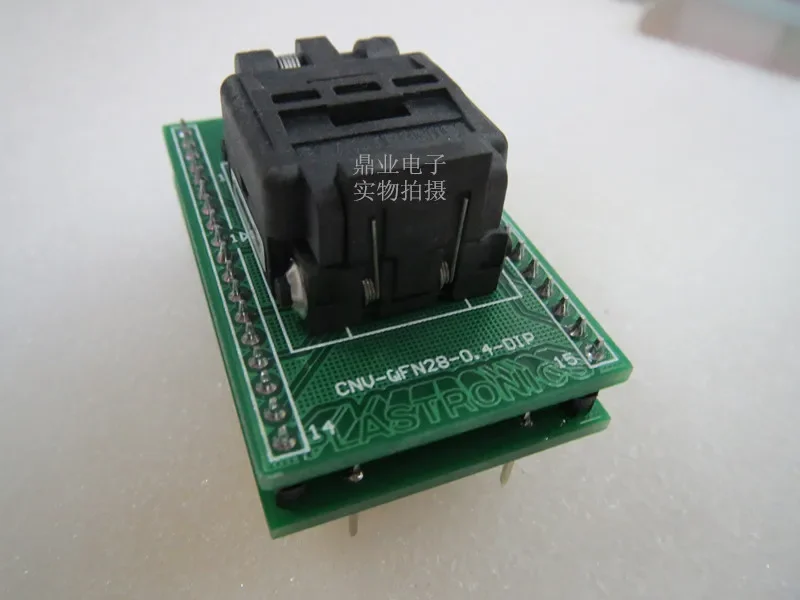 QFN28/DIP28 4X4X0.4MM Burn-in Socket gold plating IC testing seat Test Socket test bench