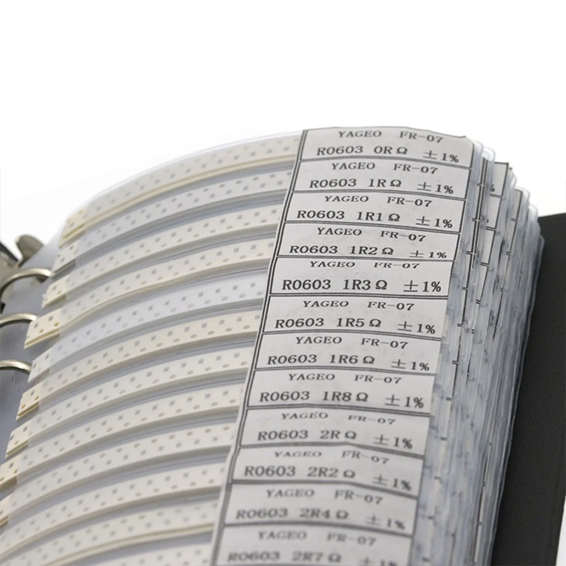 8500PCS Capacitance Sample Book, 170 Value All Series SMD Ohm Capacitor, 1% SMD Resistor Sample Book Assorted Kit-AU47