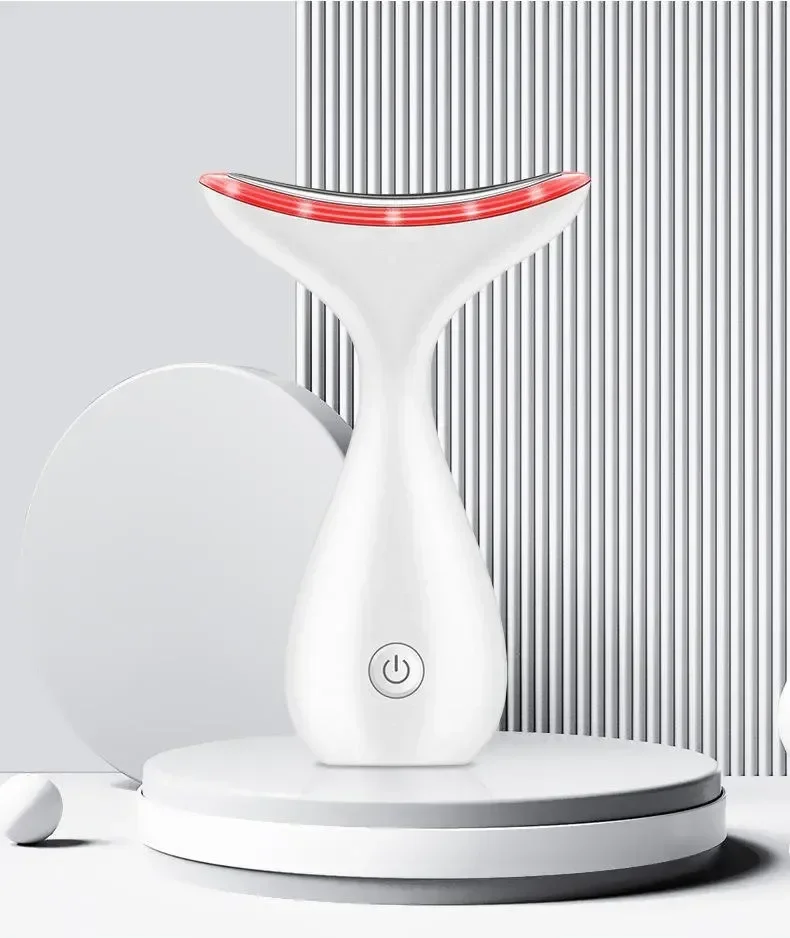 LED Neck Beauty ThIghtening Instrument EMS Microcurrent Lifting Anti -Wrinkle Remove Facial Massage  To Beautify and Rejuvenate