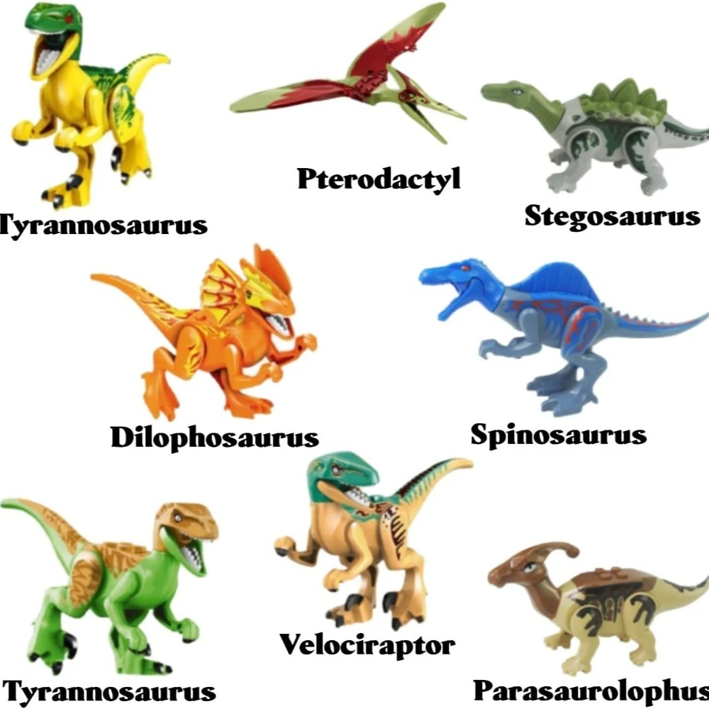 Dino World Brachiosaurus Kits de construction Bolcks briques dinosaures figurines Raptor dinosaures parc jouets cadeaux blocs de construction