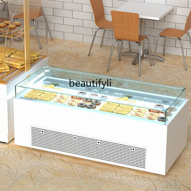 

Open Sandwich Refrigerated Display Western Dessert Fruit Preservation Open Cake Counter