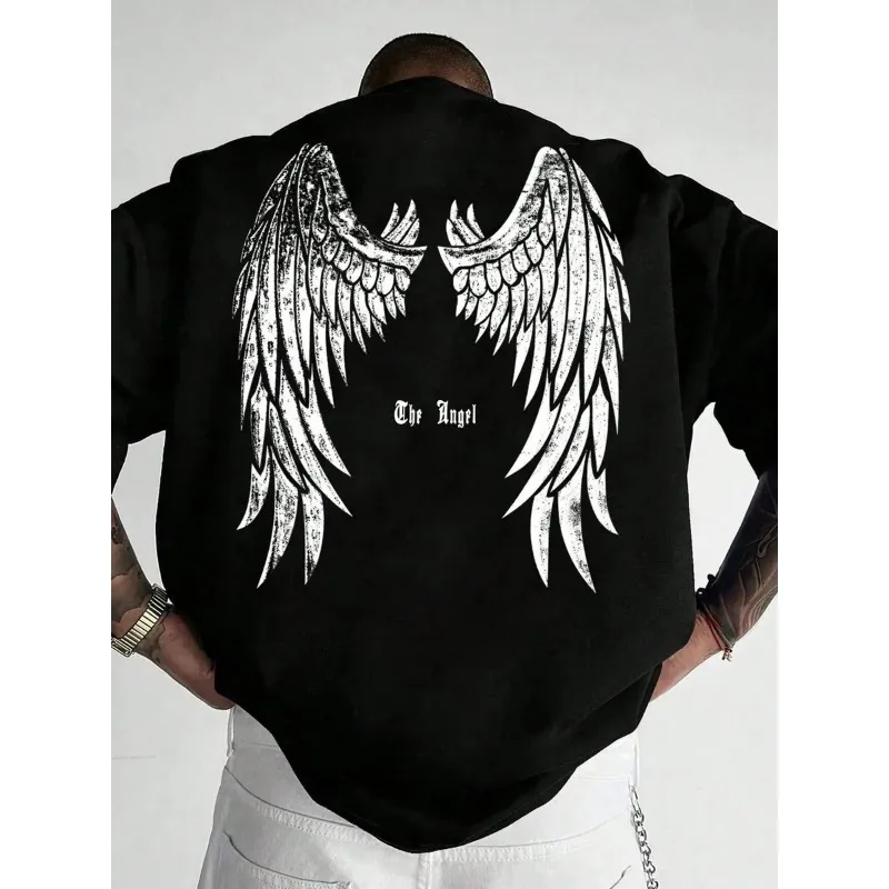 Female Vintage T‑Shirt Angel Wings 