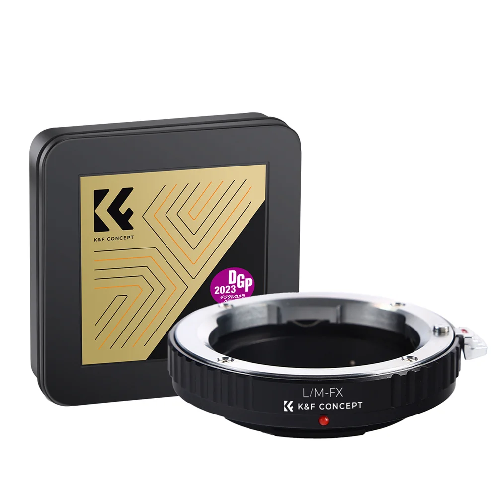 K&F CONCEPT L/M-FX Lensadapter voor Leica L/M-vattinglens naar Fuji FX-vattingcamera voor Fuji X-A1, X-A2, X-A3, X-E1, X-E2, X-E3