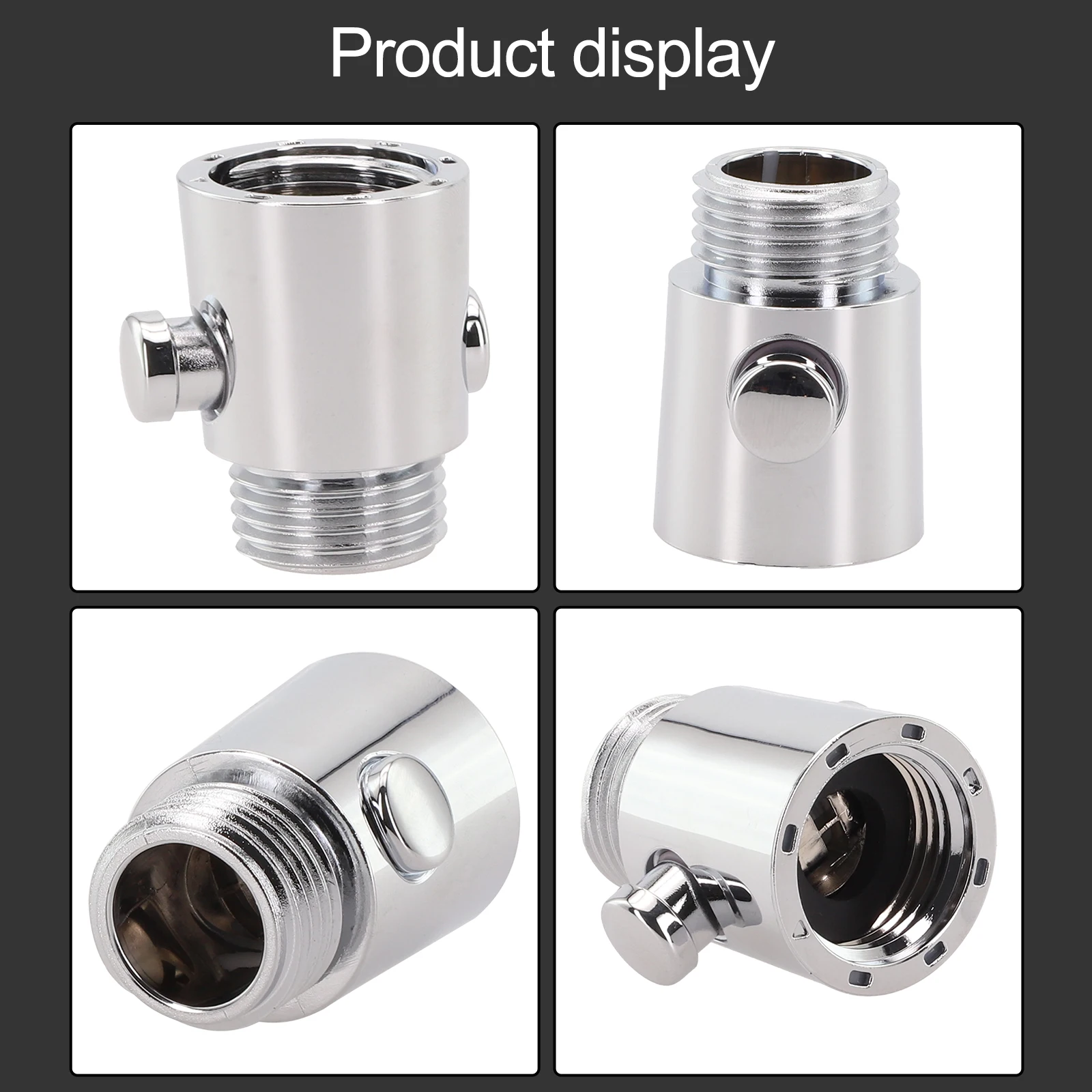1pc Shower Head Control Switch Flow Water Stop Valve Shower Heads One-Button Pause Water Controller Bathroom Accessories