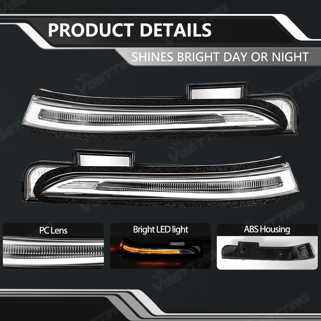 

Left/Right 87614-C9000 87624-C9000 Side Rearview Mirror Turn Signal Light For Hyundai ix25 Creta 2015-2019 Replace Accessories