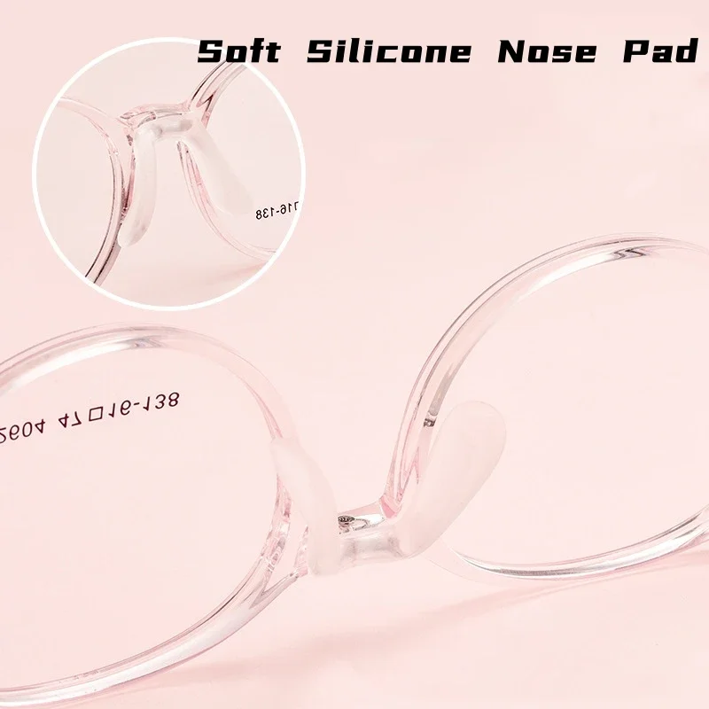 نظارات OLLYMURS خفيفة للغاية ومرنة TR90 للأطفال نظارات ريترو مستديرة وصفة طبية للأطفال إطار نظارات للأولاد والبنات