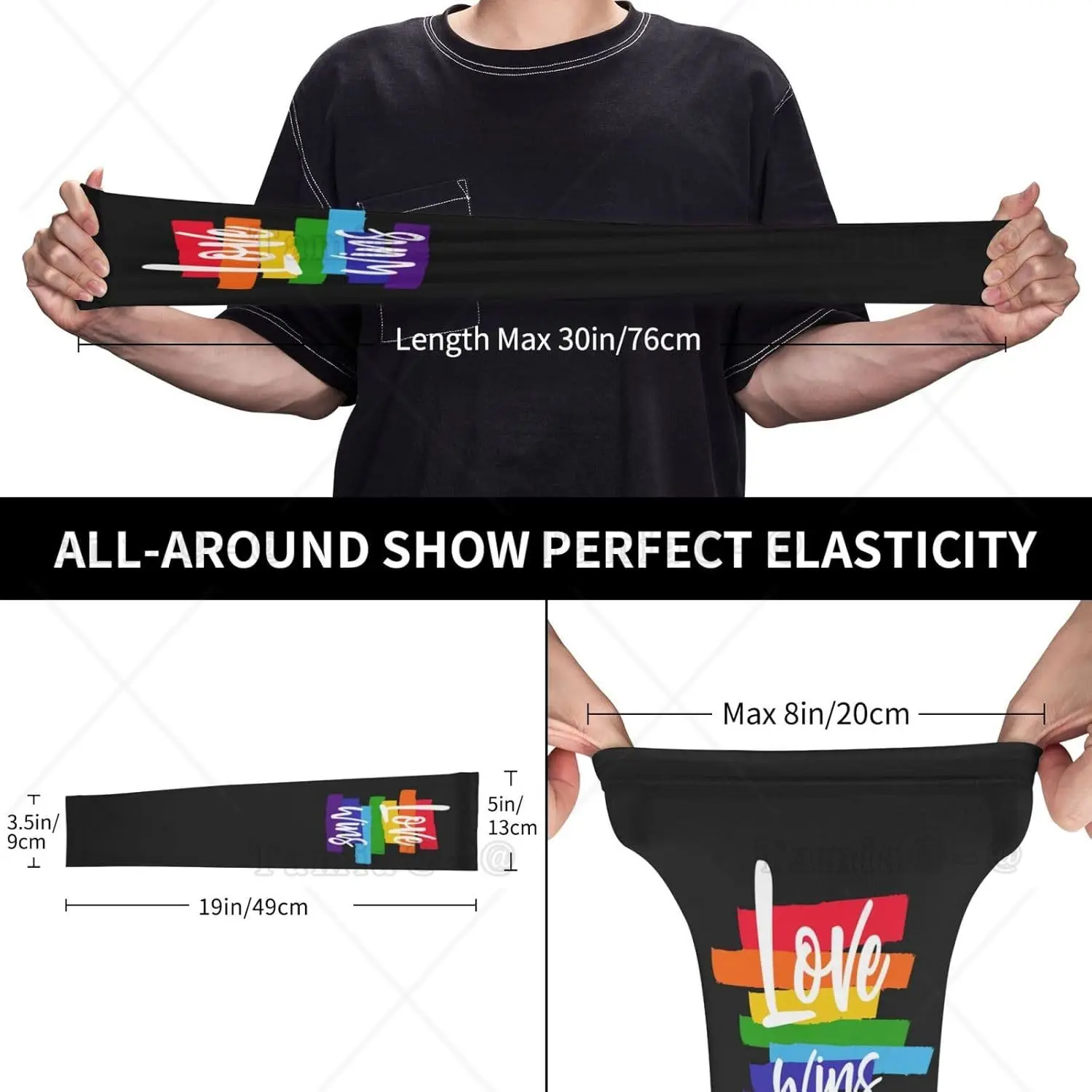 أكمام ذراع تبريد مضحكة لمثلي الجنس LGBT للرجال والنساء بألوان قوس قزح LGBT الرياضية للحماية من الشمس