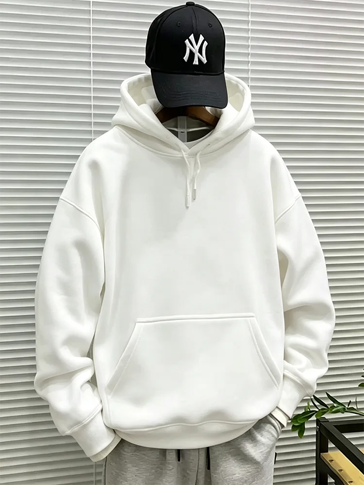 Herren Casual Hoodies Damen Fleece Warme Hoodies Frühling Herbst Pullover Mode Schwarz Mehrfarbig Übergroße Sweatshirts Top – Detail 3