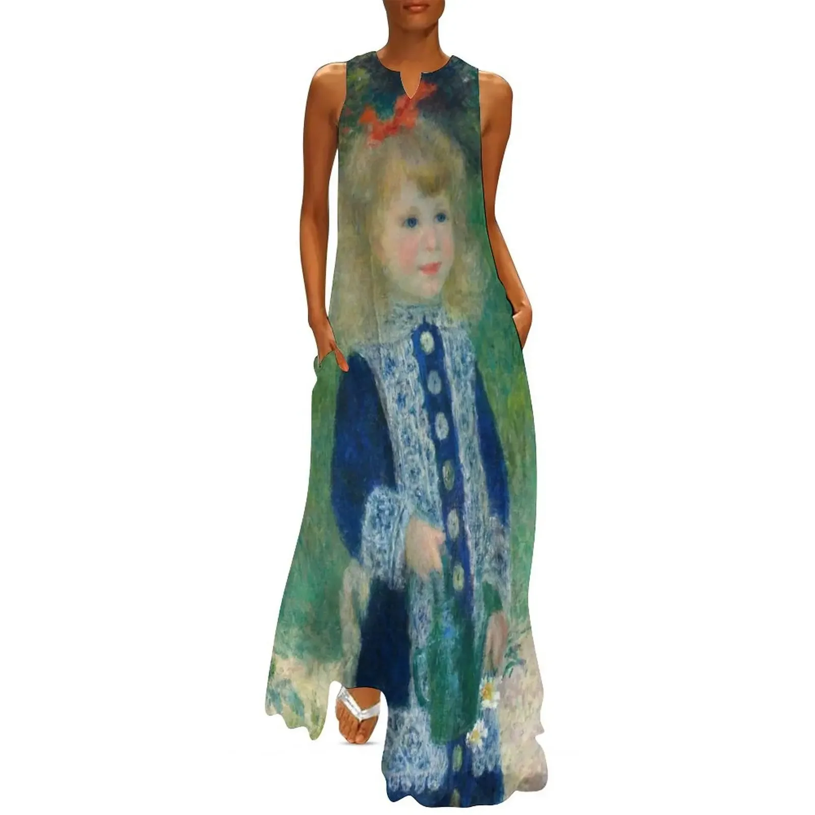

Auguste Renoir, A Girl with a Watering Can, 1876 Painting Long Dress Female clothing dress summer Dress