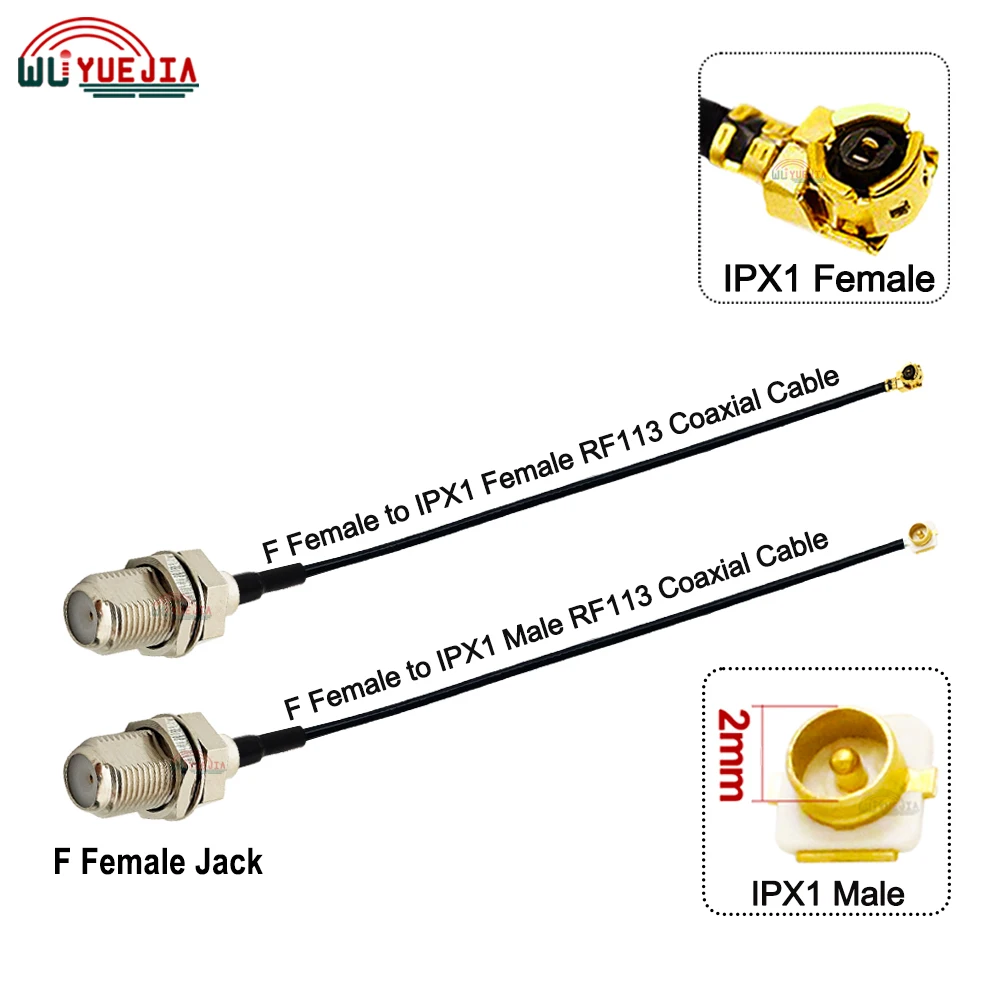 5~100CM RF113 U.fl IPX-1 MHF4 Female Jack or Male Plug to F Female Jack Connector Pigtail 4G WIFI Antenna Extension Cable Jumper