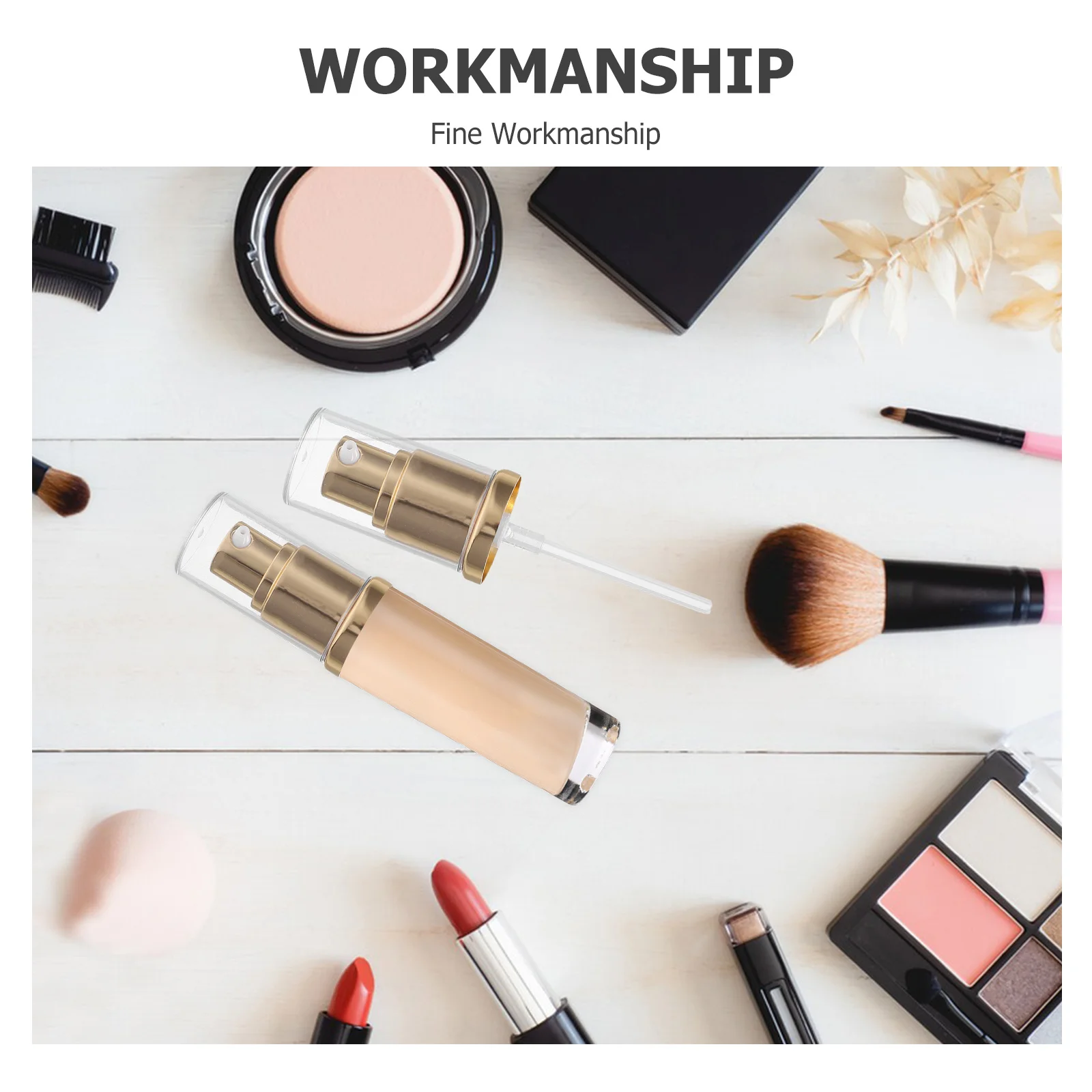 2pcs Replacement Pump Head for Foundation Bottle Plastic Liquid Makeup Dispenser Pressure Emulsion Pump Accessories