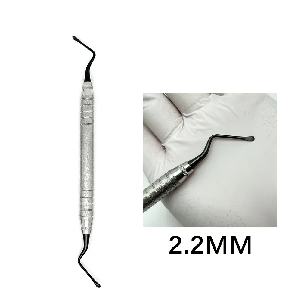 1Pcs Dental Curette Professional Jagged Stainless Steel Dentistry Curettes Periodontal Bone Implant Instrument Tools