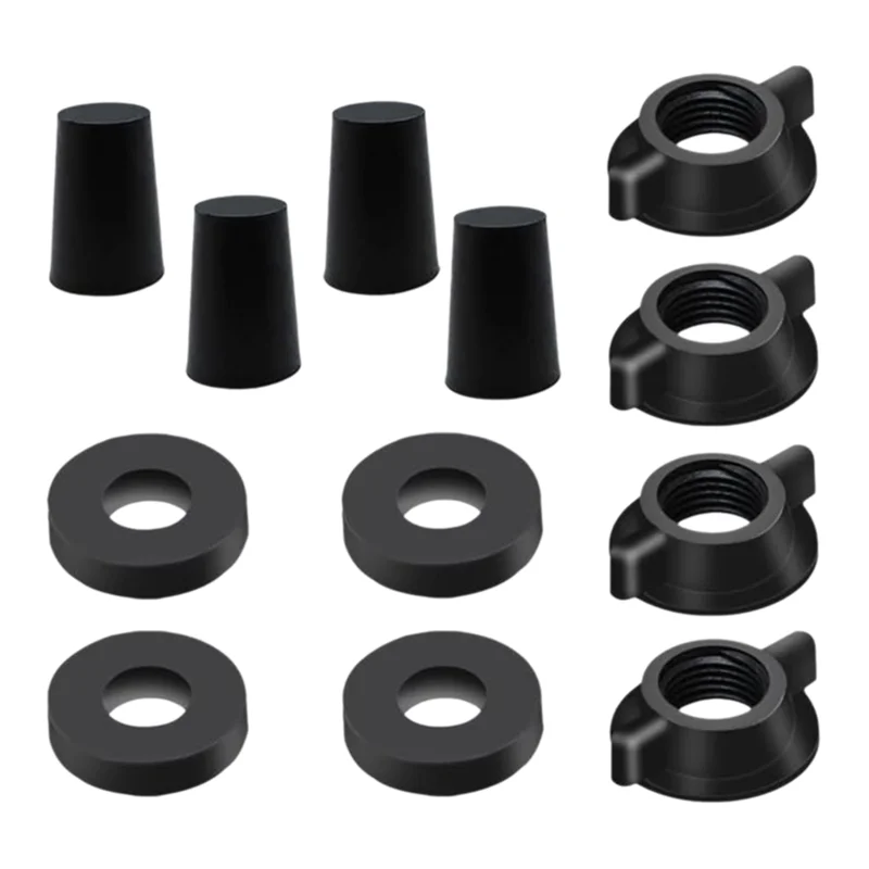 

ABJY-Replacement Kit For Berkey Water Filter System Elements - 4 Wing Nuts, 4 Washers & 4 Silicone Blocking Plugs