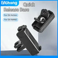 Adaptador de Base magnética para cámara DJI OSMO Action 4 3 5 Pro, adaptador de liberación rápida, Base de montaje de extensión, accesorios