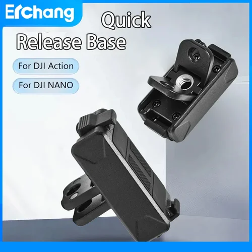 Adaptador de Base magnética para cámara DJI OSMO Action 4 3 5 Pro, adaptador de liberación rápida, Base de montaje de extensión, accesorios