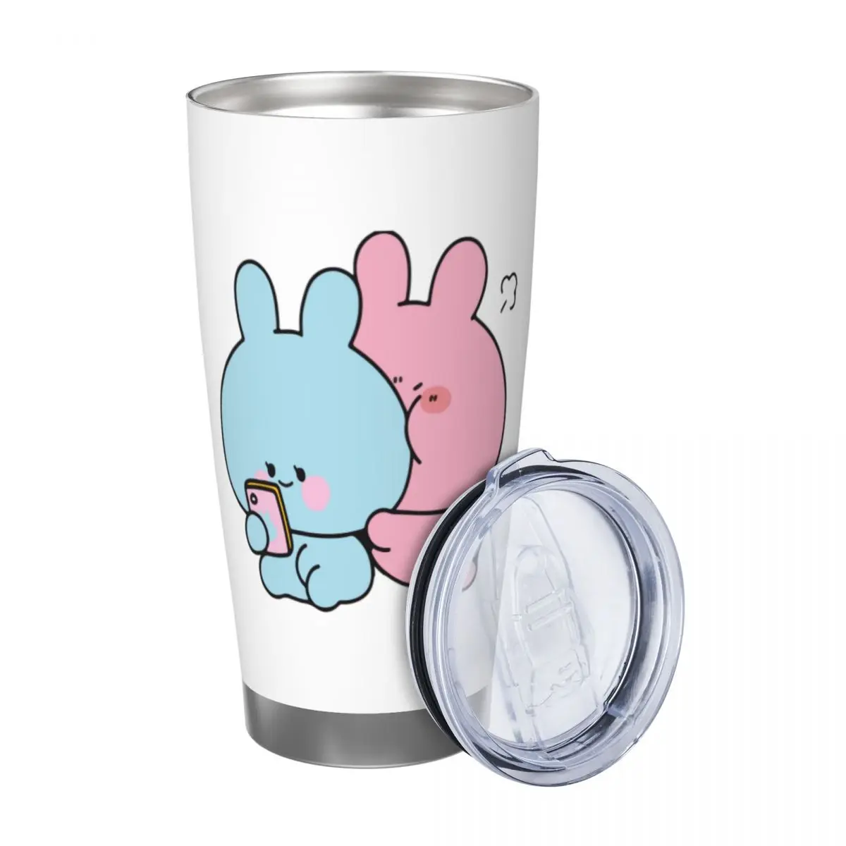 Asamimichaan Cute Asamimi 20oz Cup Large Capacity Car Mug Leak-proof Juice Coffee Cup Food Grade