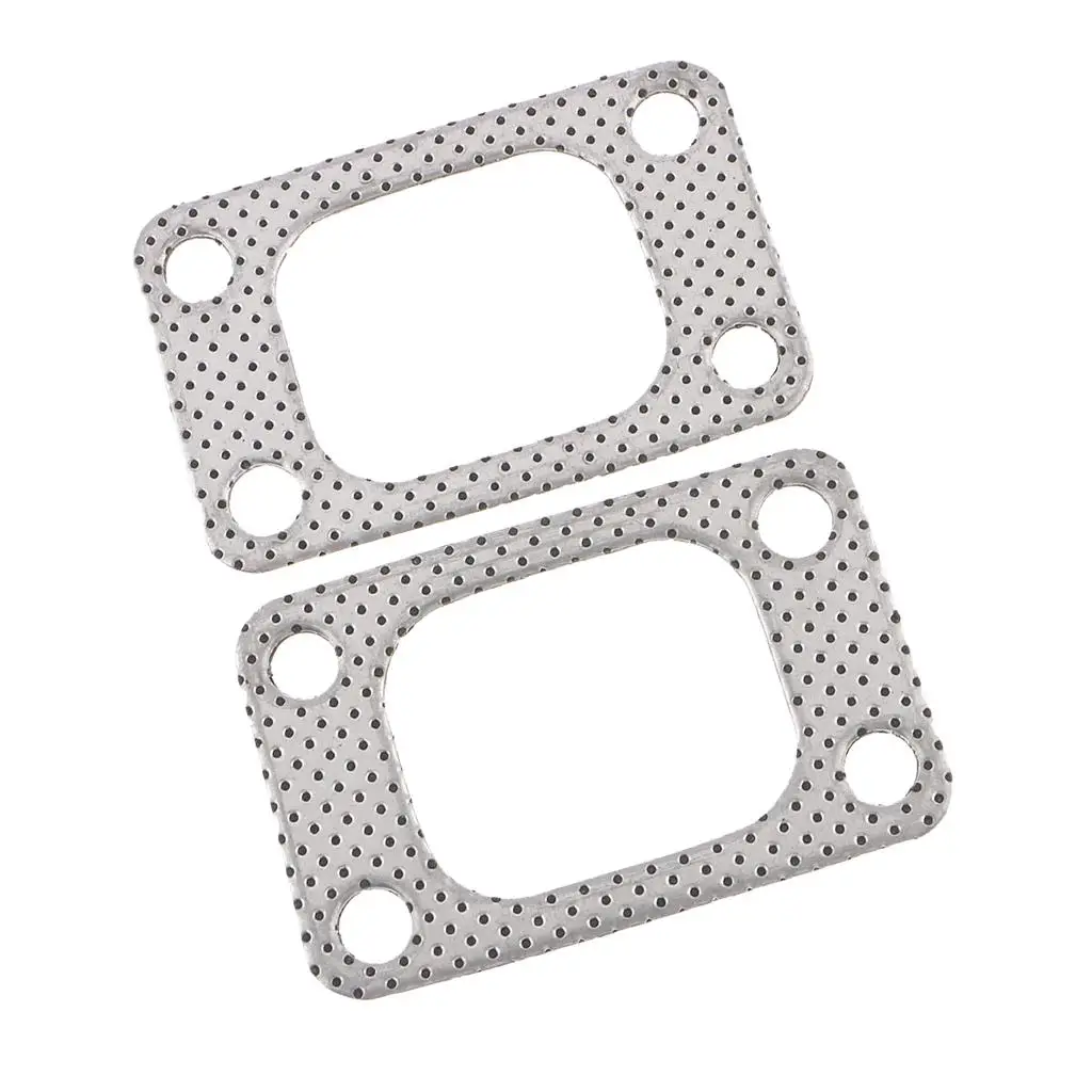 2 Pieces Universal T3 Flange Gasket for Turbo Manifold T3 / T4 T35 T38 GT35 4