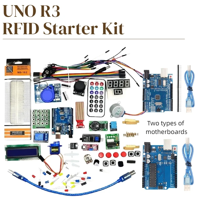 NEWEST RFID Starter Kit for Arduino UNO R3 Upgraded version Learning Suite Two types of motherboards