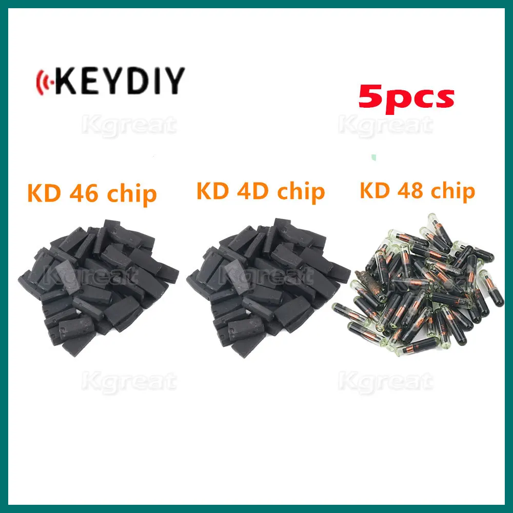 5pcs KD Car Key Chip Auto Chip KD ID4C/4D KD ID48 ID46 KD-4D KD-46 KD-48 Copy Transponder Chip for KEYDIY KD-X2