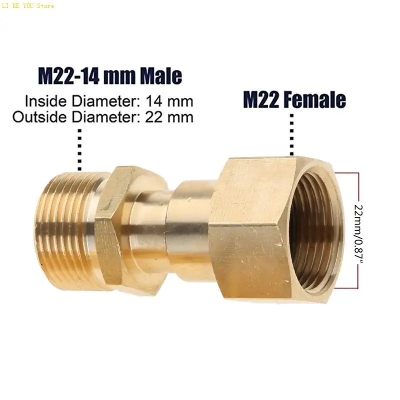 

W3JE 2 PCS M22 14 мм давление на машине вращаемого соединения Стиральная адаптер Поворотная адаптер.