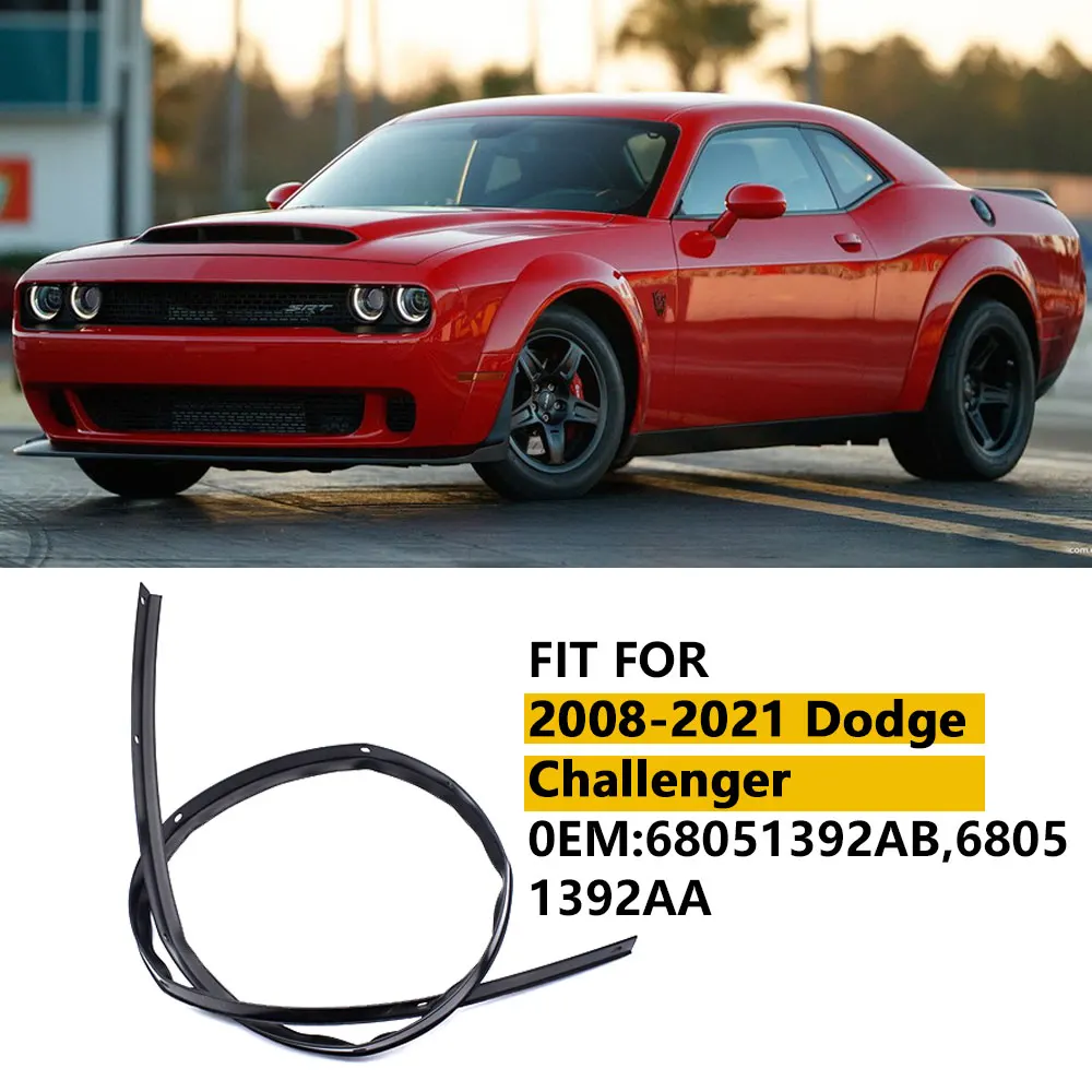 

Для Dodge Challenger 2008-2021: Водонепроницаемый уплотнитель переднего бампера/капота с заклепками, артикулы 68051392AB, 68051392AA, замена аксессуаров
