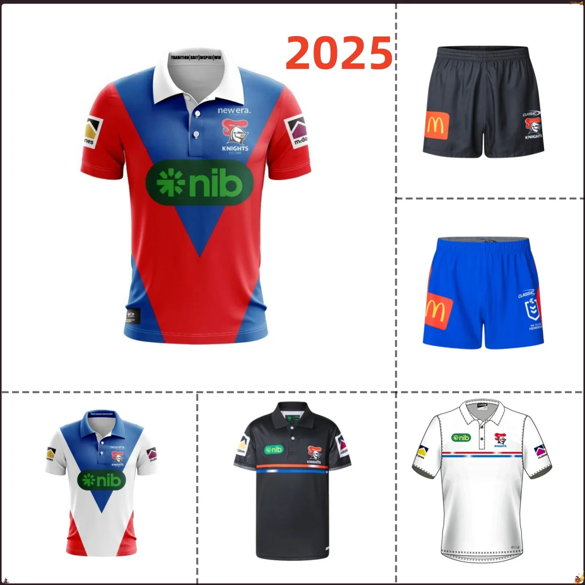 Newcastle Knights 2025 Home Polo Shirt Sizes; S-5XL