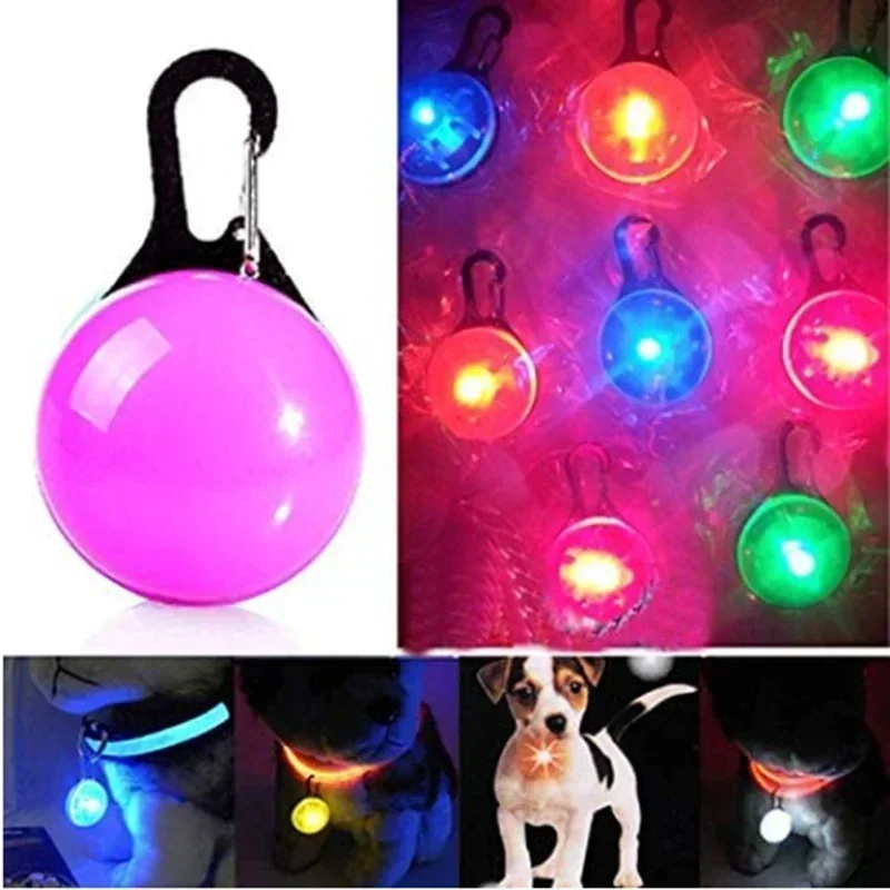 Led Dog Collar Pendant Dog Cat Collar Pet Leads Glow Accessories Bright Necklace Luminous Collar Night Safety Decoration