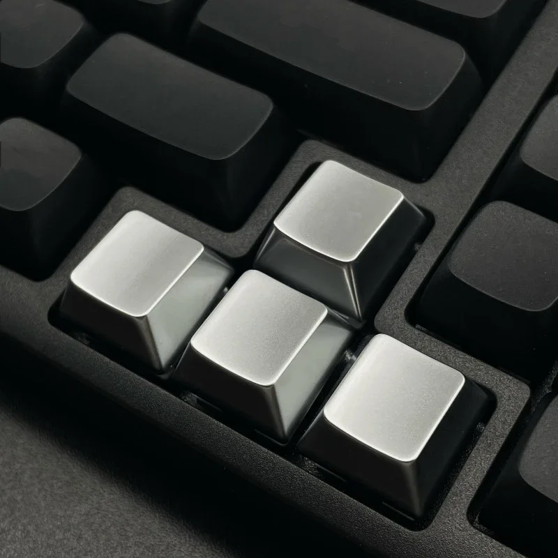 Aluminium Alloy Keycaps Custom R4 Cherry Profile Point Key Cap Gold Sliver Pink Metal Point Key Caps for MX Mechanical Keyboard