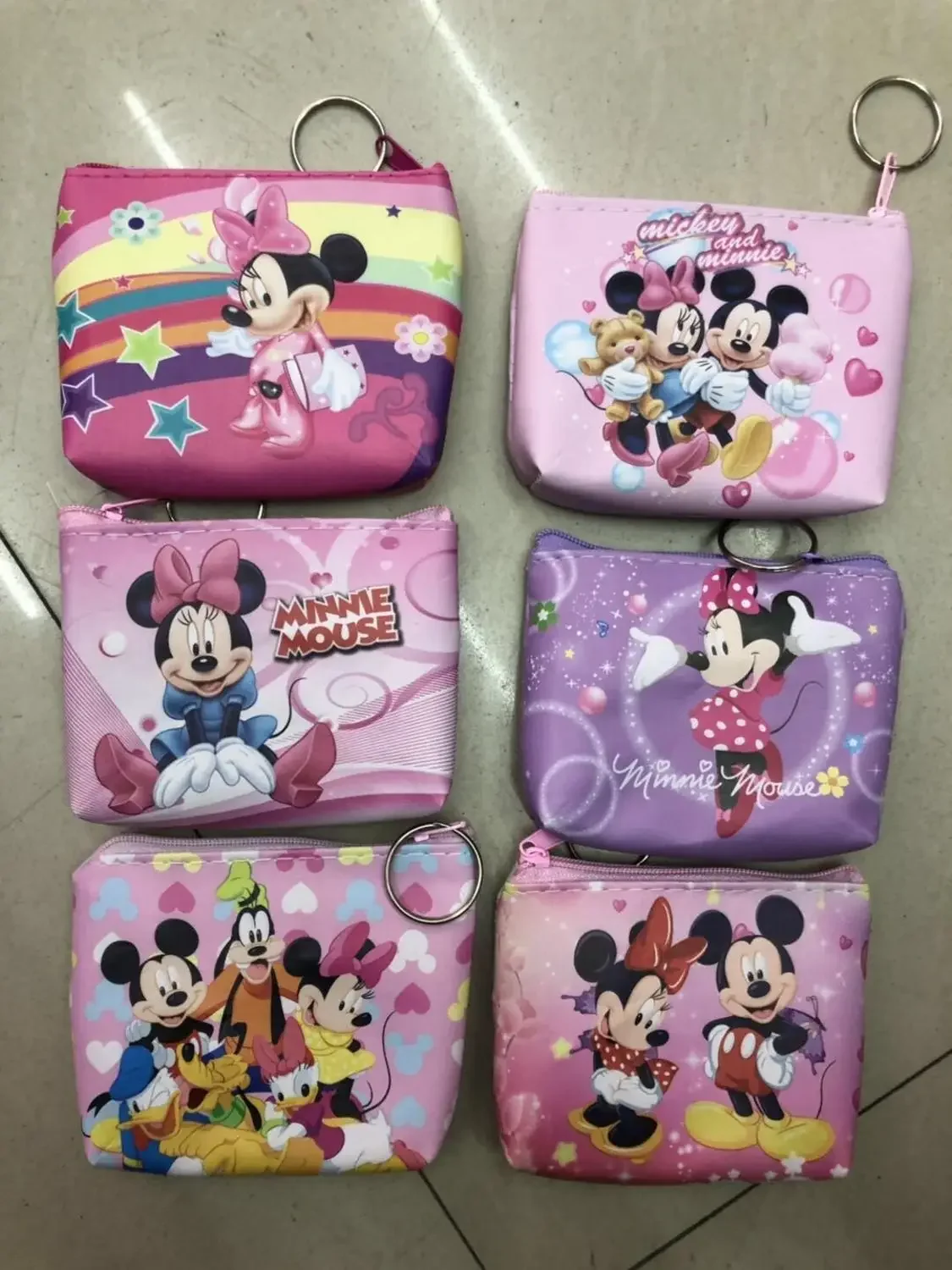 Disney new coin purse Fresh mini change storage bag Creative cartoon mickey mouse Minnie key case ladies wallet TSUM