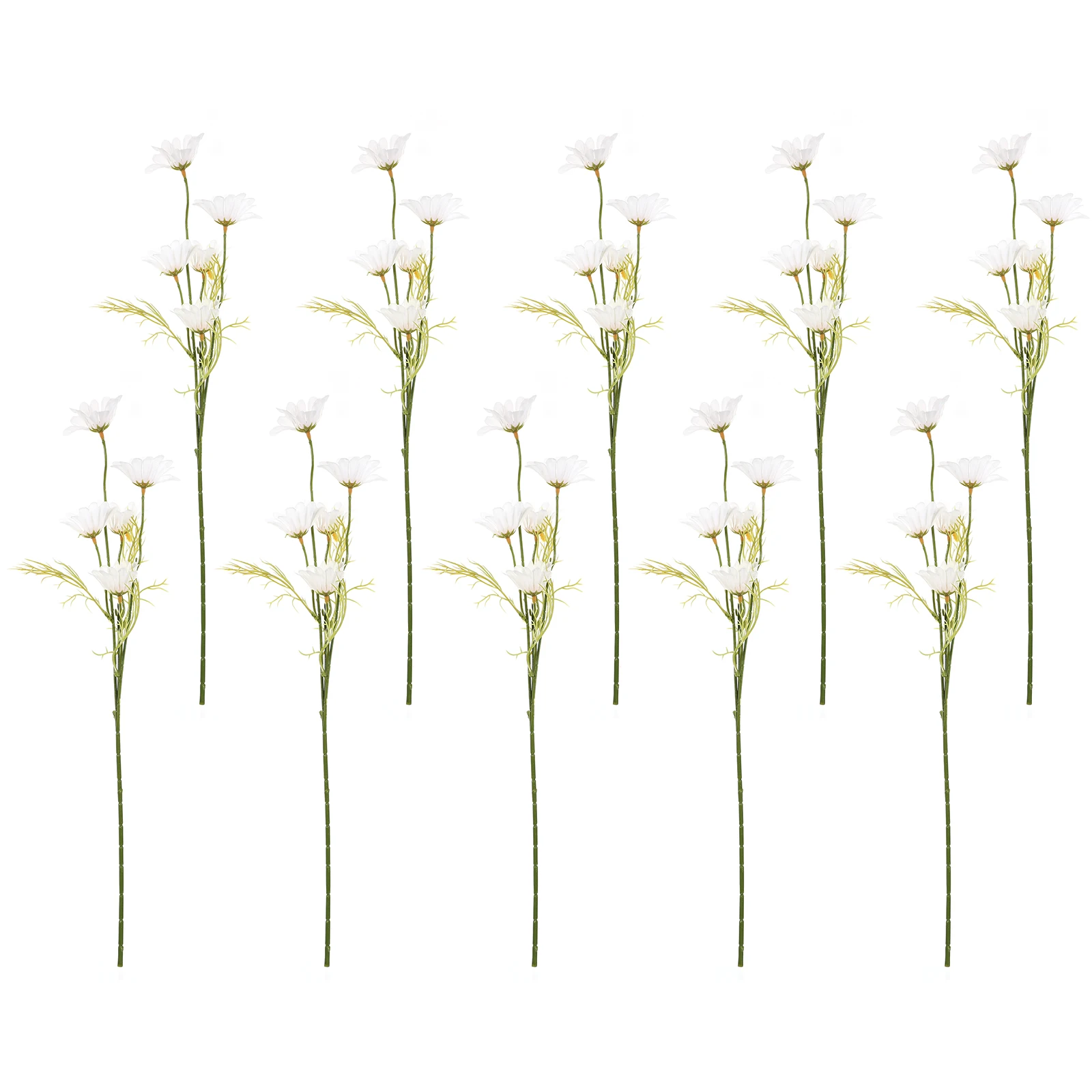 

10Pcs Simulated Daisy Bouquet Long-Lasting No Maintenance Floral Decoration for Living Room Bedroom Office Vivid Bouquet Decor