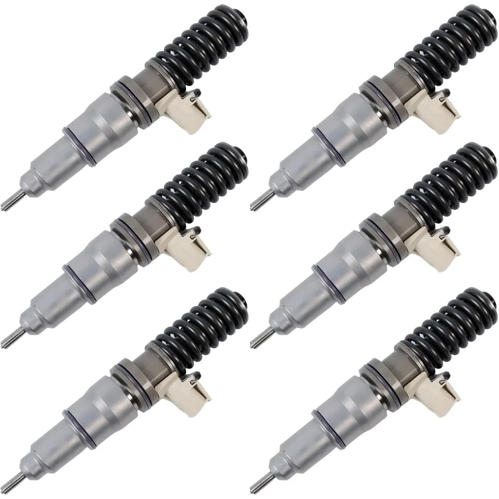 6pcs Fuel Injector Unit 21569191 BEBE4N01001 for Volvo FH9 FM11 FMX9 Trucks D11A D11B MD11 10.8L Engine 2006-2018 Replacement