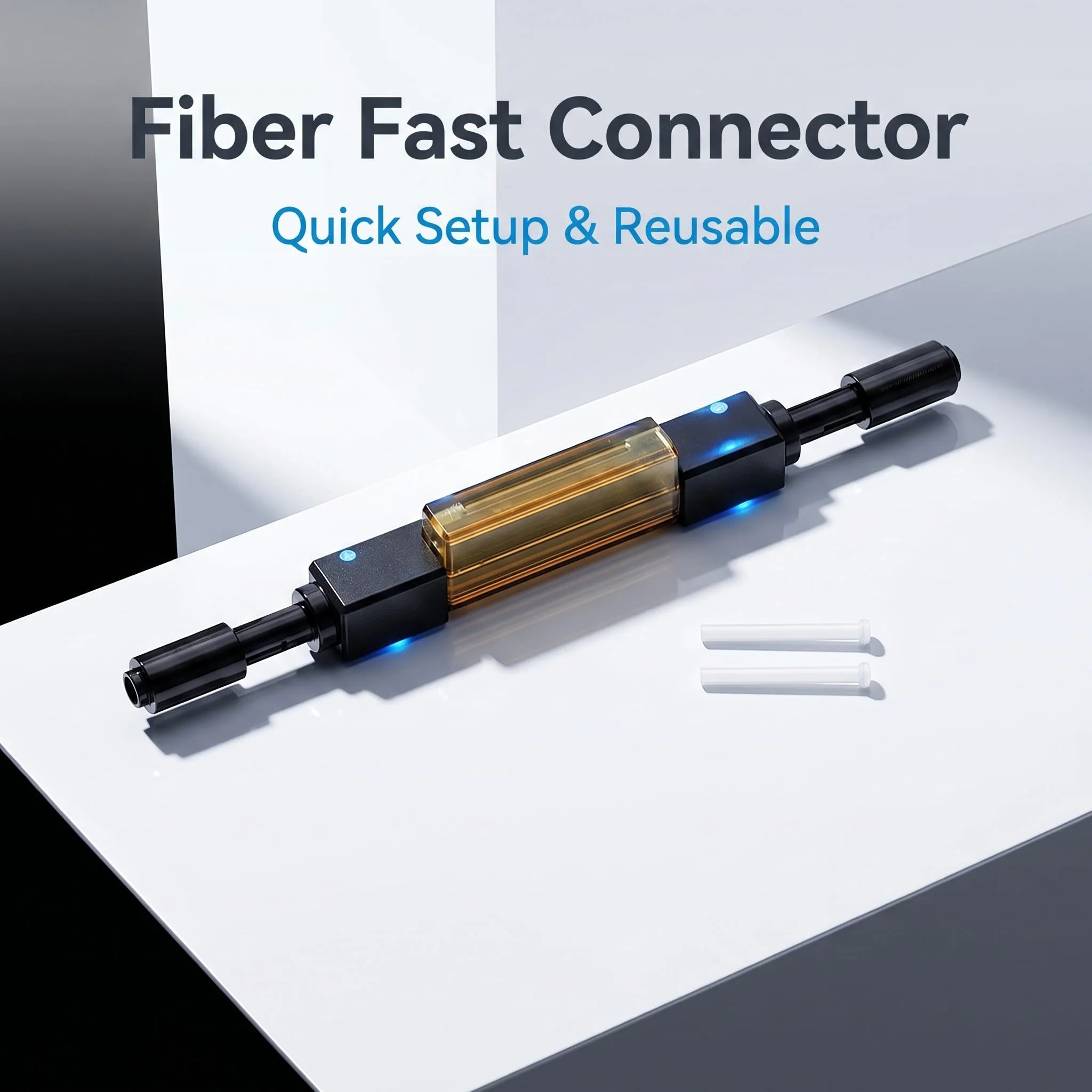 SUMMITEK L925B Fiber Optic Quick Connector Optical Fiber Mechanical Splice Single 5pcs for Drop Cable Cold Connector
