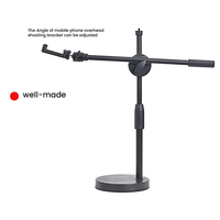 Elevated Tripod with Ring Light Desktop Desktop Shooting Stand Tripod with Mobile Phone Holder Cantilever DY