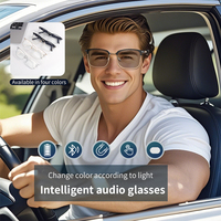 Meagtlva Smart Glasses,Color-Changing Lens with Bluetooth Glasses,Athletic/Outdoor UV Protection and Voice Control,Unisex