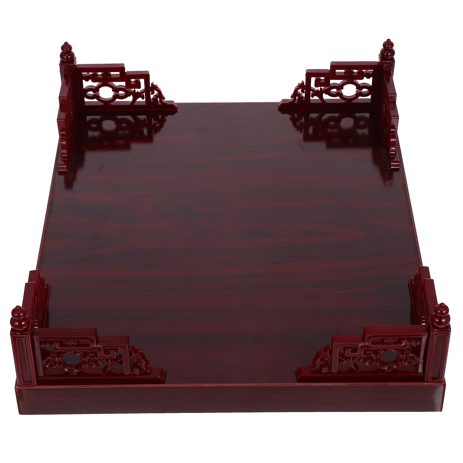 

Retro Wall Mounted Buddha Incense Enshrine Table Home Decor Simple Burner Red Offering Sturdy Sofa Table