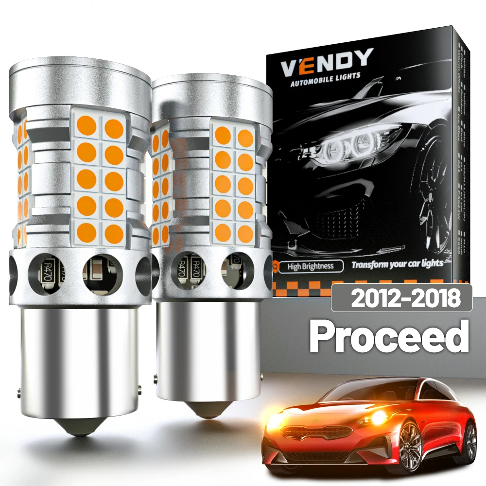 

2 шт. светодиодные указатели поворота для Kia Proceed 2012-2018, поворотные фонари 2013 2014 2015 2016 2017, аксессуары Canbus