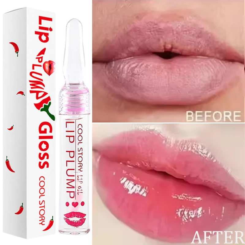 

Lip Plumping Serum Increase Lip Elasticity Instant Volumising Essential Oil Ultimate Plumping Lip Gloss Sexy Beauty Lip Care
