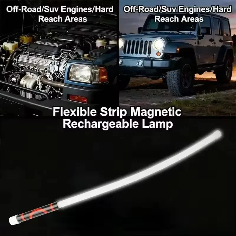 Neue flexible LED-Taschenlampe mit hoher Lumenleistung, wiederaufladbar, professionelles Arbeitslicht, tragbares Werkzeug für die Autoreparatur – Detail 19