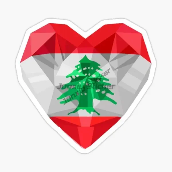 Creative I Love Love Love Lebanon Sticker for Motorcycle Laptop Car Bicycle Wall Table Helmet Boat Fridge Waterproof PVC Decal