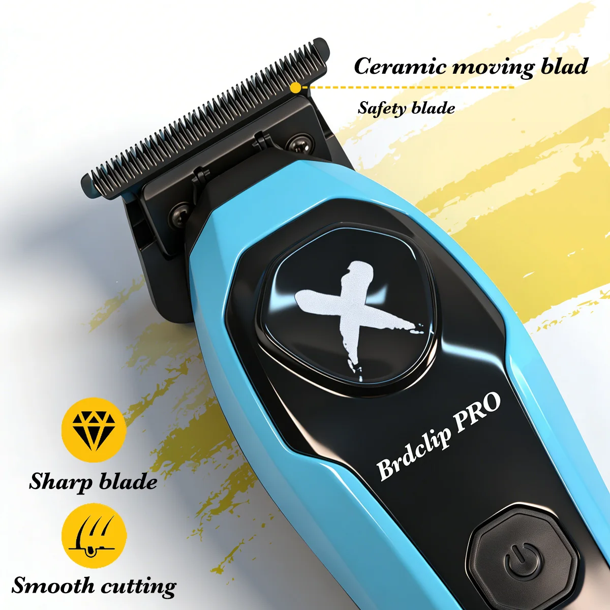 Professional BRDCLIP Barber Cordless Hair Clipper Kit DLC Ceramic Moving Blade Trimmer 75000RPM Grooming Tool Brushless Motor view 5