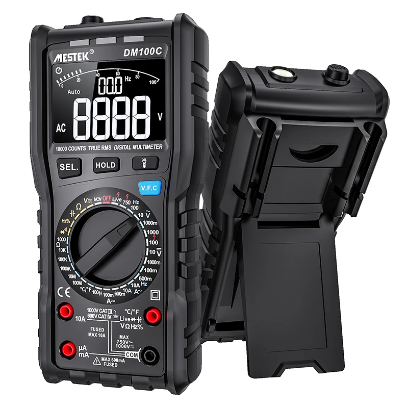 

MESTEK 10000 Counts Digital Multimeter Temperature Multimeters Tester AC/DC Voltage Ammeter Current Ohm Auto Range Multimetro