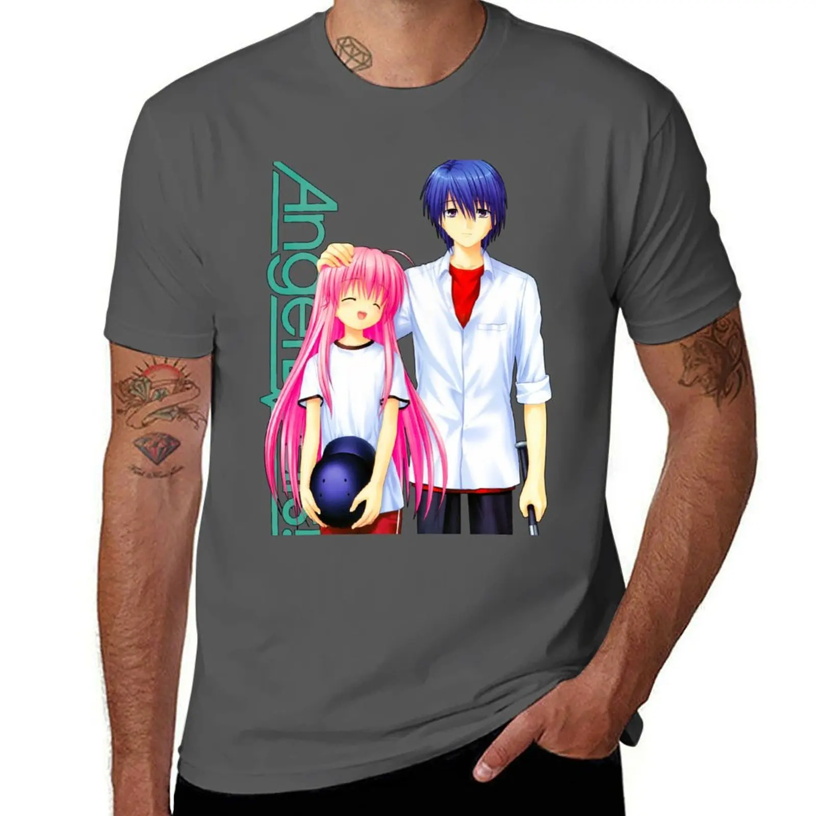 

Yui Hinata - Beats! Angel & T-Shirt Trendy Casual Short Sleeve Shirt