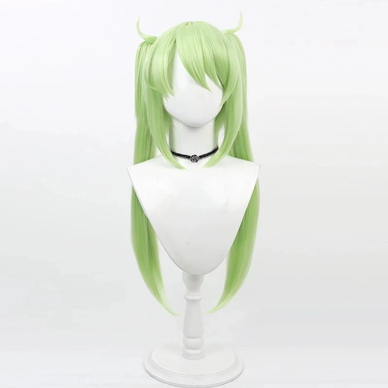 لعبة الأزرق الأرشيف تاتشيبانا هيكاري شعر مستعار تأثيري المرأة لوليتا الأخضر الشعر الطويل مقاومة للحرارة شعر مستعار اصطناعي دعامة الهالوين #2