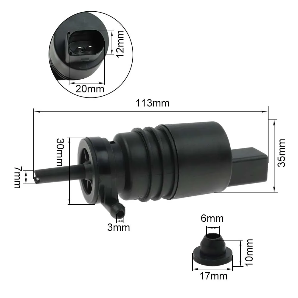 Windshield Washer Pump for BMW Z4 M3 E46 E38 E39 E60 E65 E53 X3 X5 Z3 Z4 Z8 67128362154 1J5955651 67128377612 67120154873Windshi